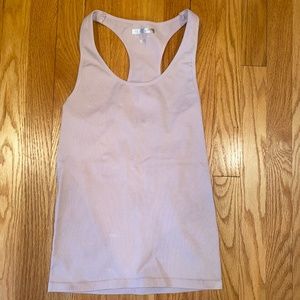 Light Pink Ribbed Athletic Top